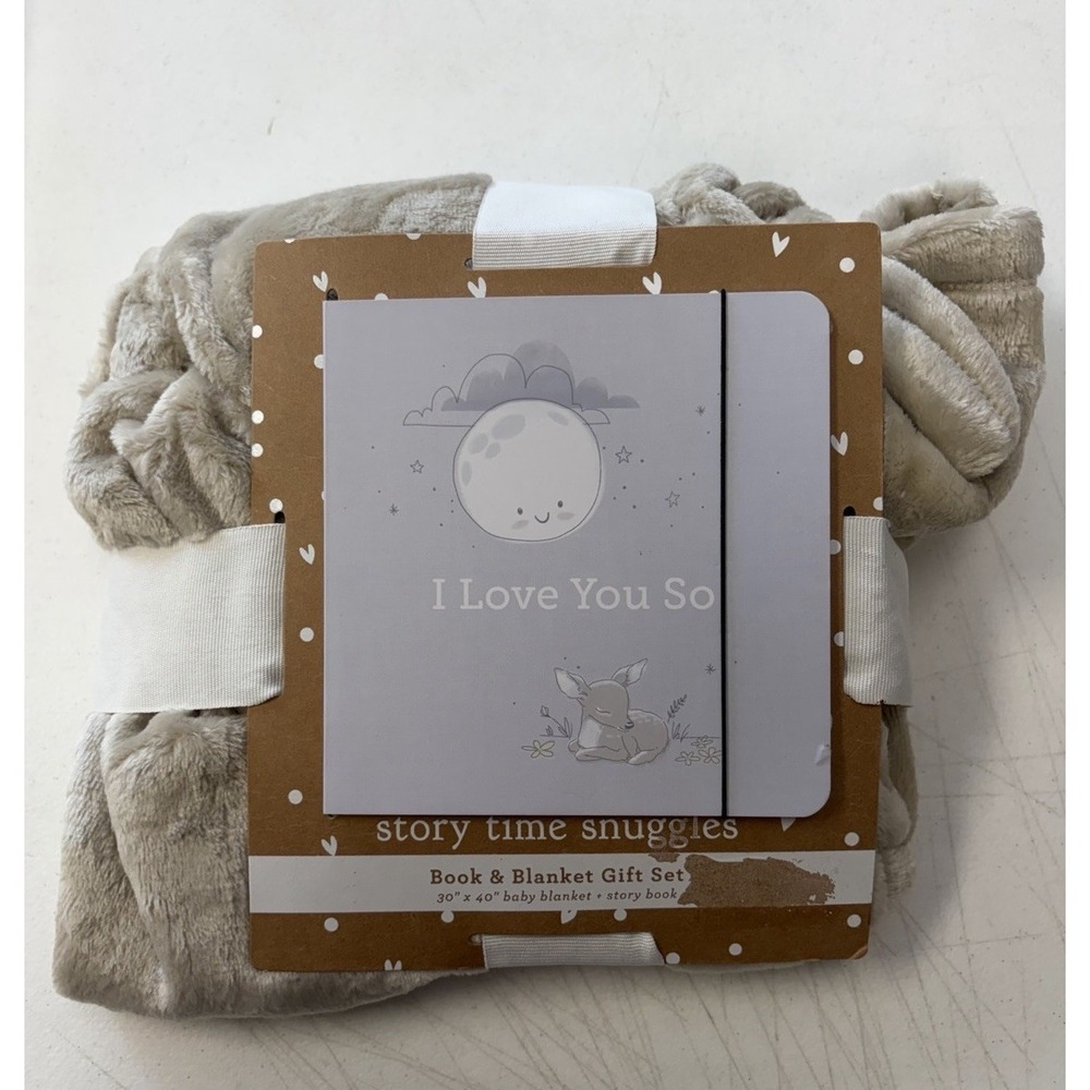 DEMDACO Storytime Snuggles 30 x 40" Baby Soft Blanket & Book Set New